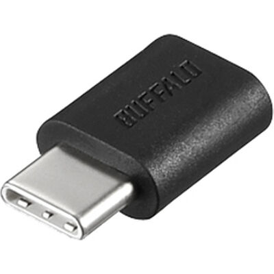 USB2.0変換アダプター(Type-C to microB) ブラック BSMPCADC100BK
