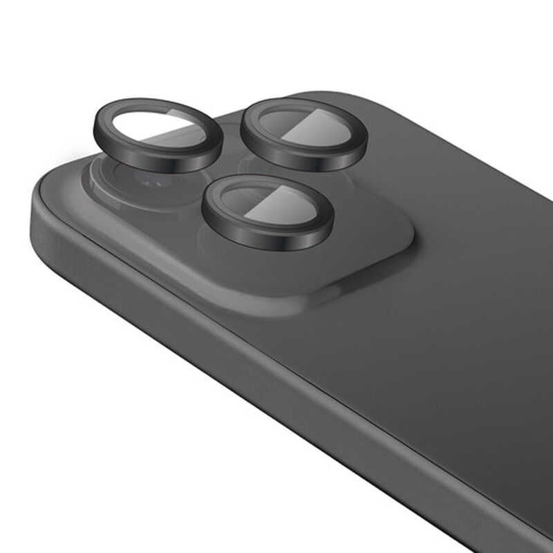 iPhone 15 Pro/iPhone 15 Pro Max用カメラレンズガラスフィルム/ブラック PM-A23CFLLGBK