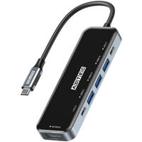 マルチポートハブ 6in1 USB-C (Type-C Type-A 4K FulHD) AHUB-VA3CP-4K30