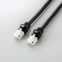 LANケーブル/CAT6A/爪折れ防止/3.0m/ブラック LD-GPAT/BK30