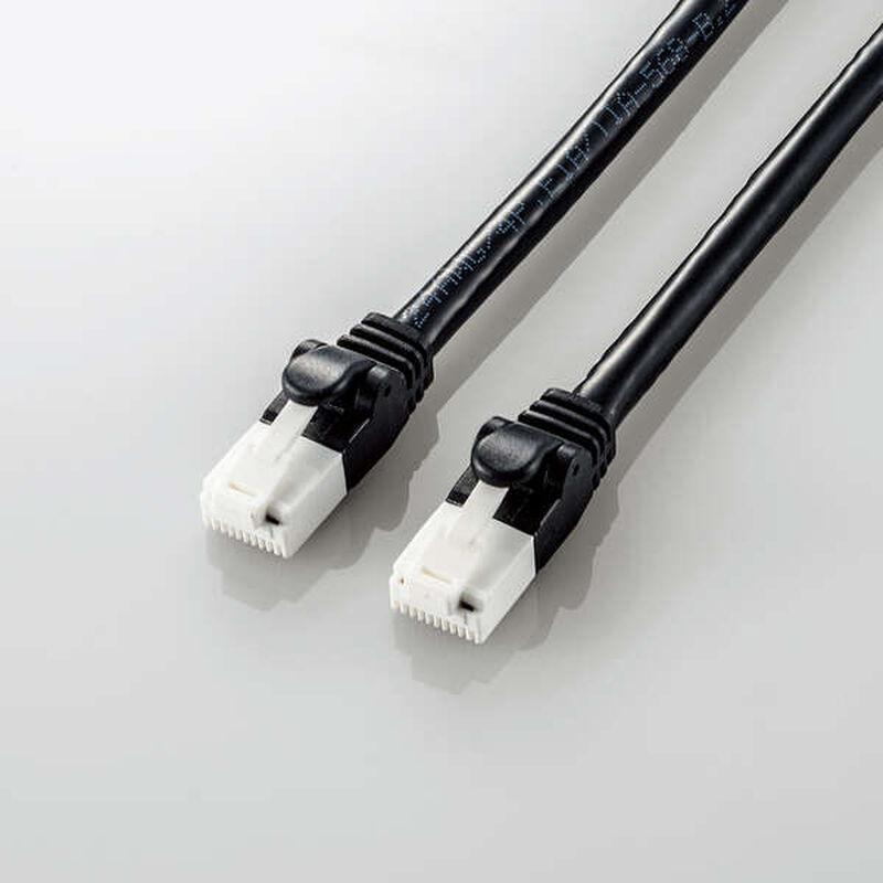 LANケーブル/CAT6A/爪折れ防止/3.0m/ブラック LD-GPAT/BK30