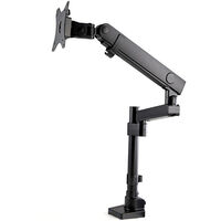 ポールマウント型液晶モニターアーム クランプ式/グロメット式 VESA規格34インチモニタ対応 2ポートUSBハブ ケーブル収納可 ARMPIVOT2USB3