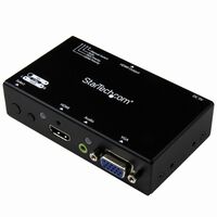 2入力(HDMI/VGA)1出力(HDMI)対応ビデオディスプレイ切替器スイッチャー 自動&優先切替機能搭載 1080p 7.1chサラウンド VS221VGA2HD