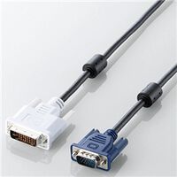 DVIケーブル アナログ接続用 1.5m/DVI-I29pinオス-D-Sub15pin(ミニ)オス (ブラック) CAC-DVA15BK