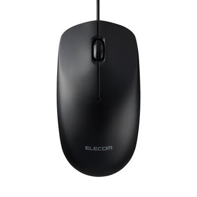マウス/有線/Type-C/Lサイズ/3ボタン/左右対称/ブラック M-LE10URCBK