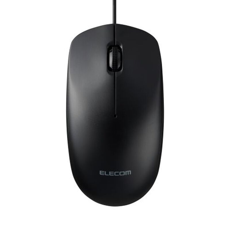 マウス/有線/Type-C/Lサイズ/3ボタン/左右対称/ブラック M-LE10URCBK