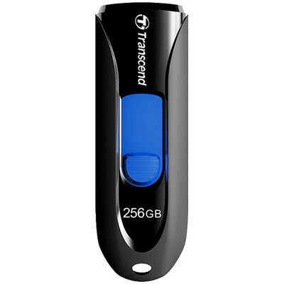 256GB USB3.1メモリ JetFlash 790 ブラック Capless TS256GJF790K