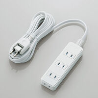 シャッタータップ/4個口/3m/ホワイト T-ST02N-2430WH