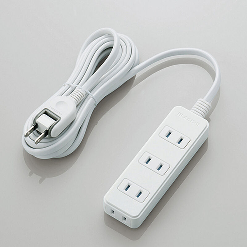 シャッタータップ/4個口/3m/ホワイト T-ST02N-2430WH