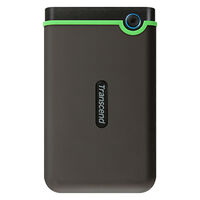 Slim StoreJet 25M3 ポータブルHDD 1TB グレー/ライムグリーン TS1TSJ25M3S