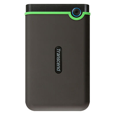 Slim StoreJet 25M3 ポータブルHDD 1TB グレー/ライムグリーン TS1TSJ25M3S