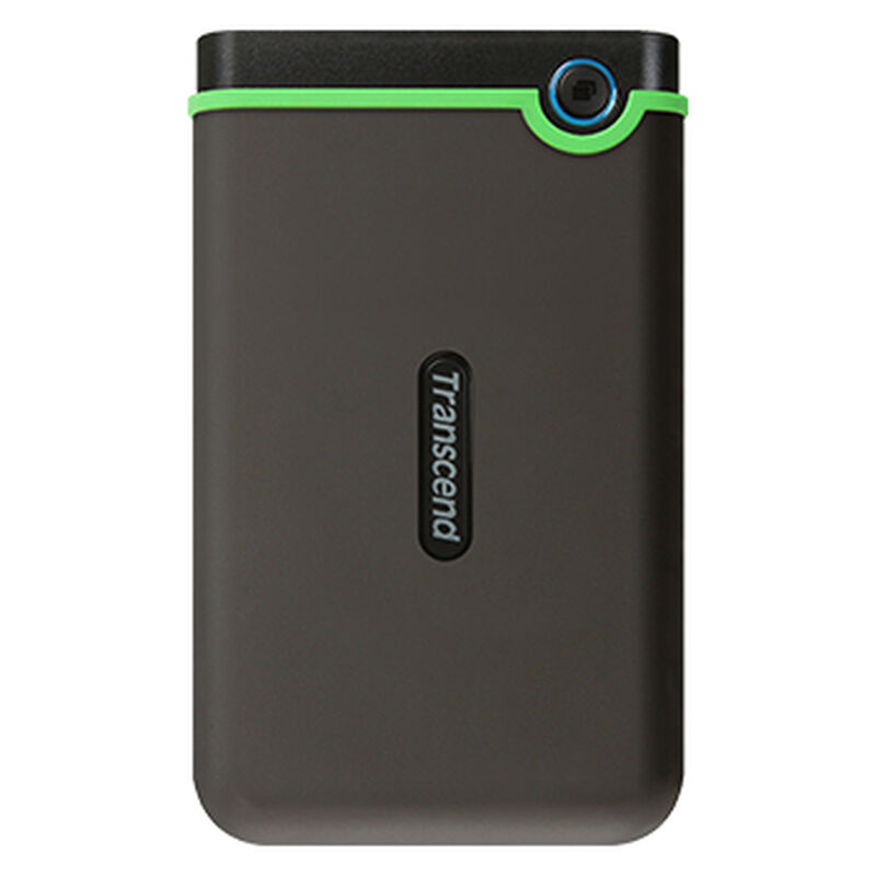 Slim StoreJet 25M3 ポータブルHDD 1TB グレー/ライムグリーン TS1TSJ25M3S