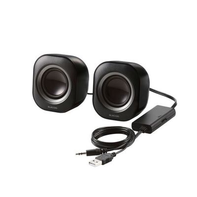 コンパクトスピーカー/4W/USB電源/ブラック MS-P08U2BK