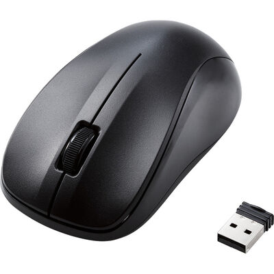 法人向けマウス/無線 レーザーマウス/Mサイズ/抗菌/RoHS指令準拠/ブラック M-S2DLKBK/RS