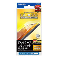 iPhone 15用ガラスフィルム/高透明 PM-A23AFLGG