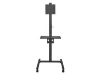 耐荷重最大25kg移動式ディスプレイスタンド VESA規格100mm×200mm対応モデル DA-DS6A