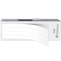 USBフラッシュメモリー 8GB USB2.0/1.1準拠スライド式 白 USBF8GVW1