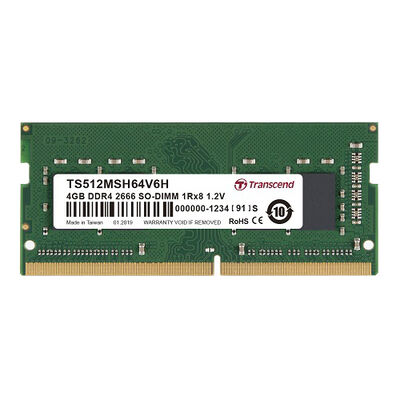 4GB DDR4 2666MHz SO-DIMM 1Rx8 512Mx8 CL19 1.2V