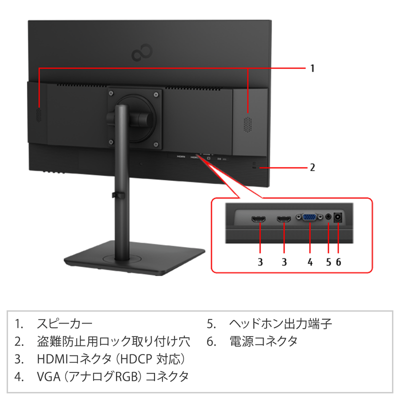 23.8型ワイド ノングレア液晶