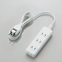 シャッタータップ/4個口/1m/ホワイト T-ST02N-2410WH