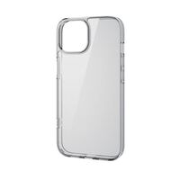 iPhone 15用ハイブリッドケース/ガラス/クリア PM-A23AHVCG1CR
