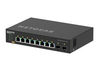 ProAV向けPoE+対応(220W) 1Gポート×8 SFP+スロット×2 フルマネージスイッチ GSM4210PX-100JPS