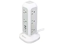 タワー型充電タップ 11xAC/2xUSB-C/2xUSB-A ホワイト 32250