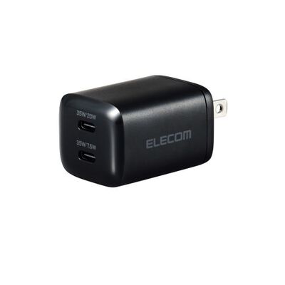 AC充電器/USB充電器/USB PD対応/35W/USB-C×2/スイングプラグ/ブラック MPA-ACCP9335BK