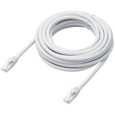 LANケーブル/CAT6A対応/EU RoHS指令準拠/爪折れ防止/簡易パッケージ仕様/5m/ヨリ線/ホワイト LD-GPAT/WH5/RS