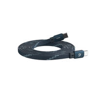 CASA MF100 USB-C to USB-C 60W 磁気フラット充電ケーブル1m ブルー ACBADMF100BL