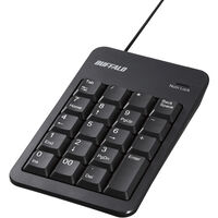 有線テンキーボード Tabキー付き 簡易パッケージモデル ブラック BSTK100BKZ
