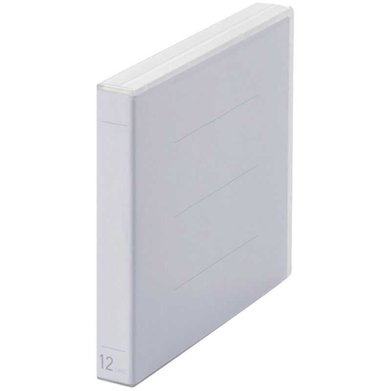 Blu-ray・DVD・CD対応クリアケース/12枚収納/クリア CCD-FBB12CR