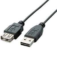 両面挿しUSB延長ケーブル/(A-A)/3.0m/ブラック U2C-DE30BK