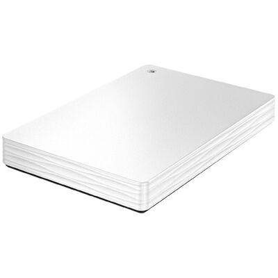 USB3.1 Gen1/2.0対応ポータブルハードディスク「カクうす Lite」 ホワイト 1TB HDPH-UT1WR