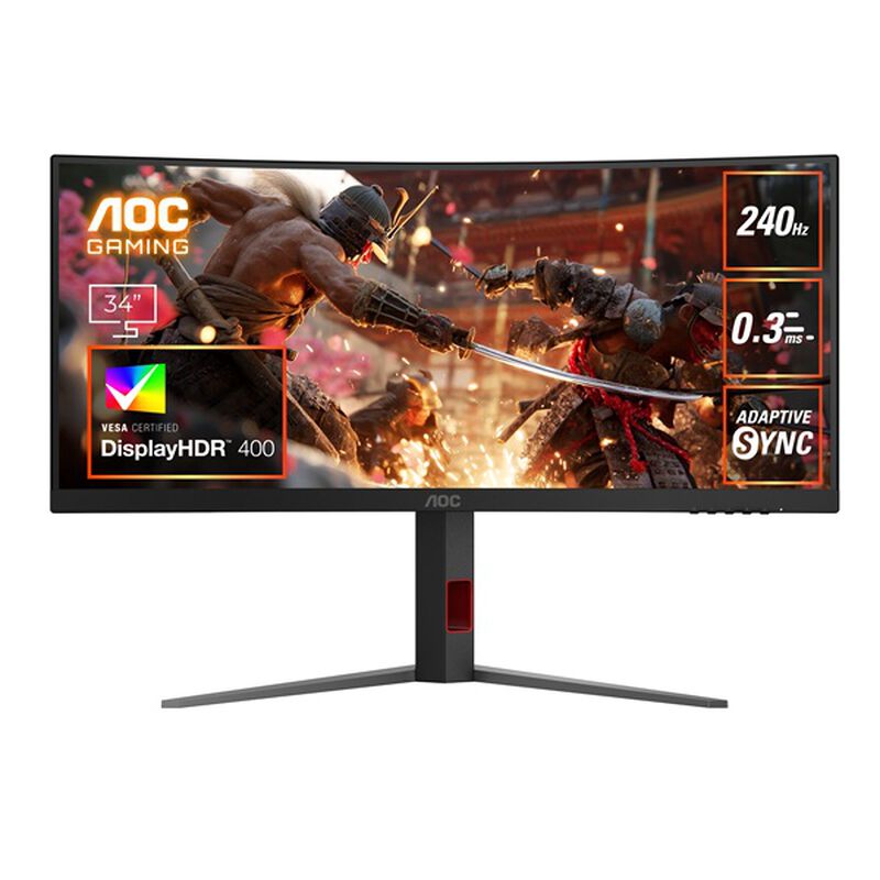 ゲーミング液晶ディスプレイ 34型/3440×1440/HDMI、DisplayPort/ブラック/スピーカー無/240Hz CU34G4Z/11