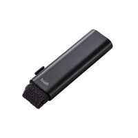 クリーニングブラシ＆クロス/コンパクト収納タイプ/2way/除電/ブラック KBR-017AS