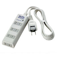 耐雷コード付タップ 4個口 1m ホワイト WBT-4010SBN(W)