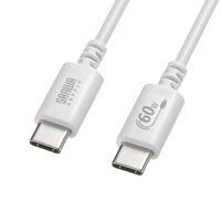USB 2.0 Type-Cケーブル（PD60W・2m・ホワイト） KU-CCP6020W