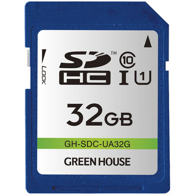 SDHCメモリーカード UHS-I クラス10 32GB GH-SDC-UA32G