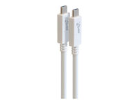 USB Type-C to USB Type-Cケーブル（USB3.2 Gen2×2/PD5A/Altモード対応） 100cm ホワイト GP-CCU325A10M/W