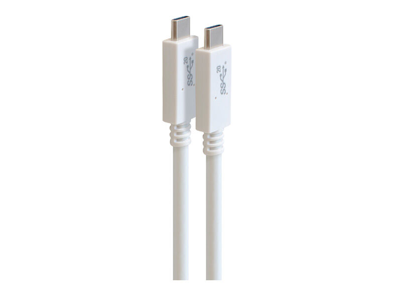 USB Type-C to USB Type-Cケーブル（USB3.2 Gen2×2/PD5A/Altモード対応） 100cm ホワイト GP-CCU325A10M/W