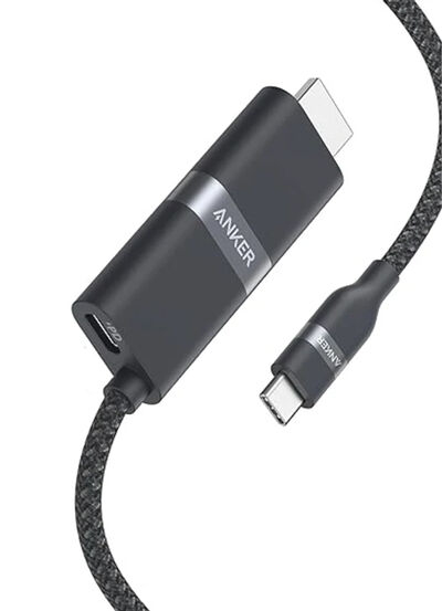 Anker Nano USB-C & HDMI ケーブル (4K 高耐久ナイロン 140W) 0.9m A87E1011