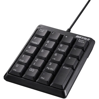 有線コンパクトテンキーボード ブラック BSTK110BK