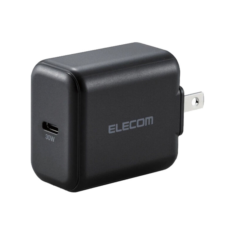 ノートPC用ACアダプター/USB充電器/UPD認証/30W/USB-C1ポート/スイングプラグ/ブラック ACDC-PD2130BK