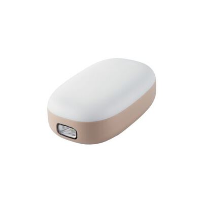 乾電池式懐中電灯/枕元ライト/防災/スマホ充電/USB-A×1/単3電池4本付属/ベージュ DE-KD04BE