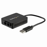 USB 2.0 - 光ファイバー変換アダプタ 100Base-FX 2芯SCコネクタ マルチモード Windows/Mac/Linux対応 US100A20FXSC