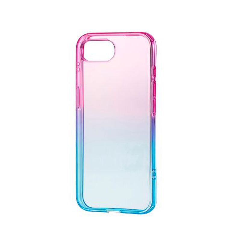 iPhone 16e/ソフトケース/グラデーションカラー/Meliano/サクラ×アクア PM-A25SUCWCPNBU