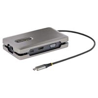 マルチポートアダプター/USB-C接続/デュアルモニター/4K60Hz HDMI 2.0b & 1080p VGA/100W USB PD パススルー他 DKM31C3HVCPD