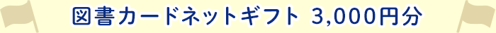 図書カードネットギフト 3,000円分