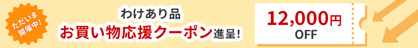 ただいま開催中！お買い物応援クーポン贈呈